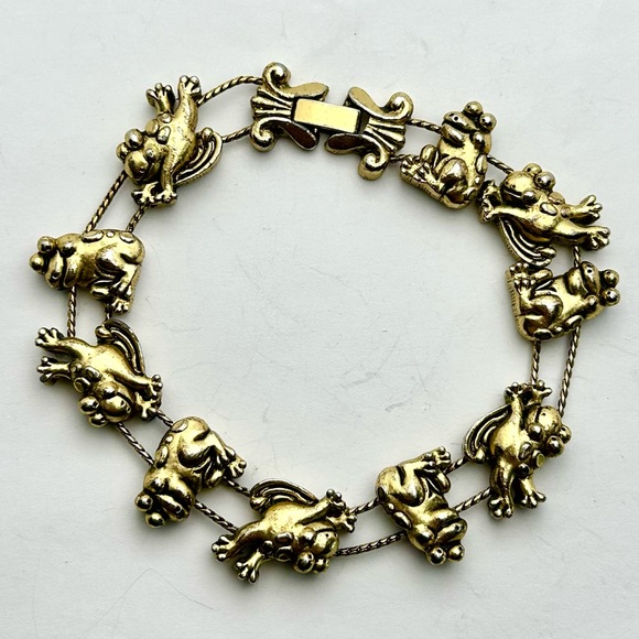 Crazy Frog Bracelet! Gold tone - Picture 2 of 11